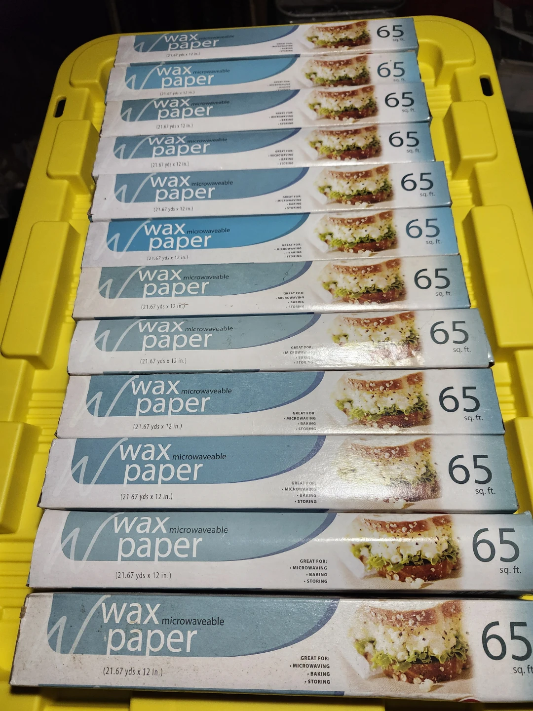 Wax Paper - Microwaveable (65 sq ft each) 12 pack