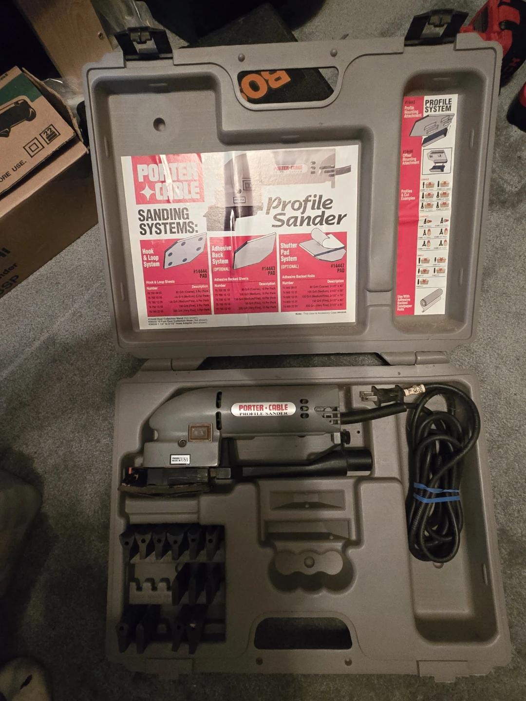 Porter Cable Profile Sander Set with Case - photo 2