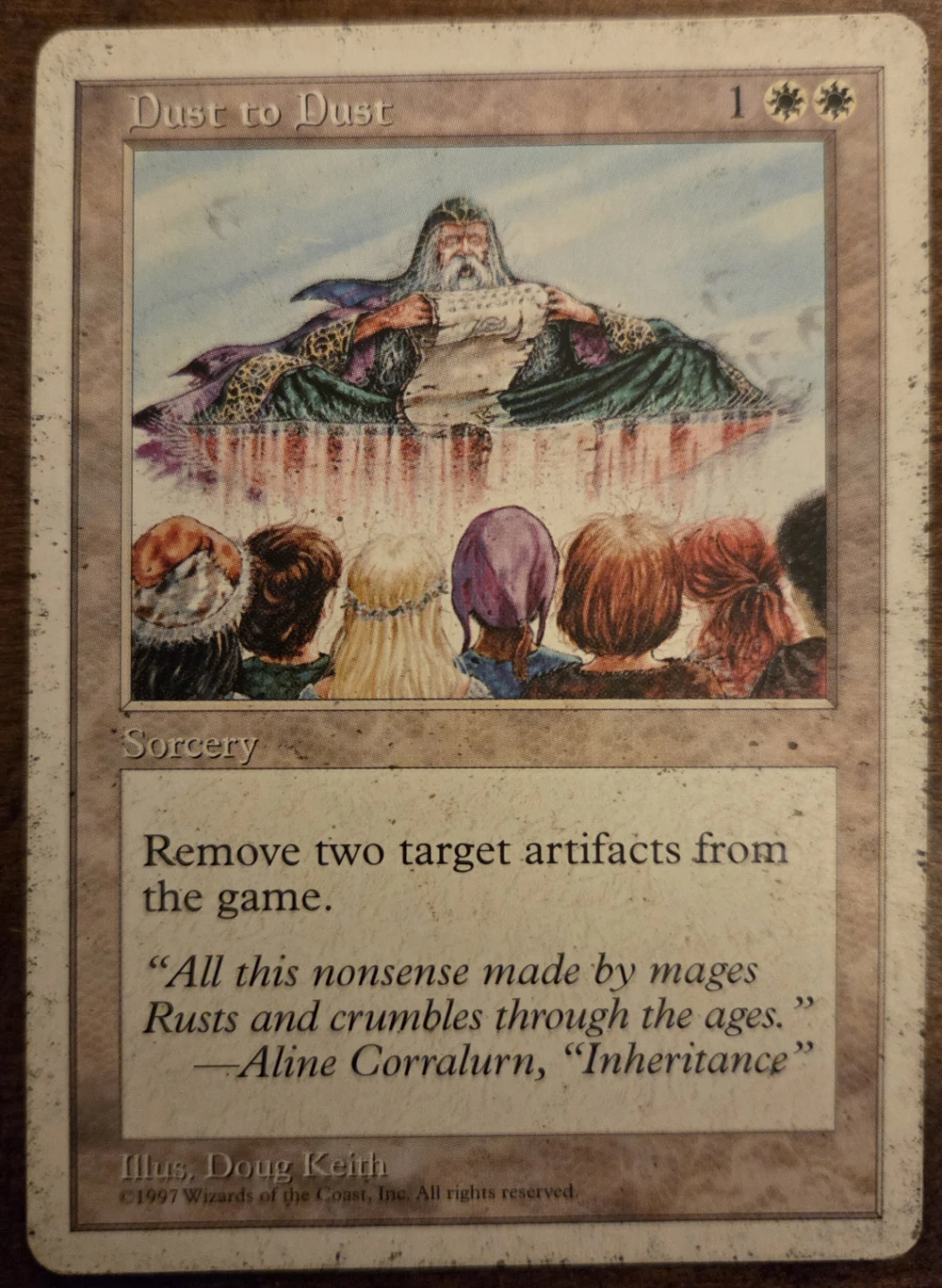 Dust to Dust Magic the Gathering Card