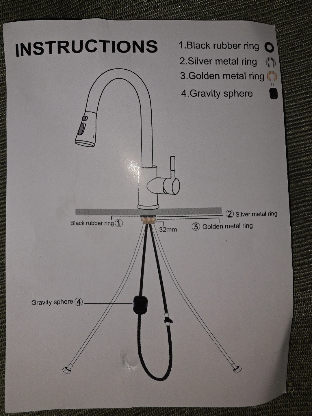 Kitchen Faucet with Pull-Down Sprayer - photo 2