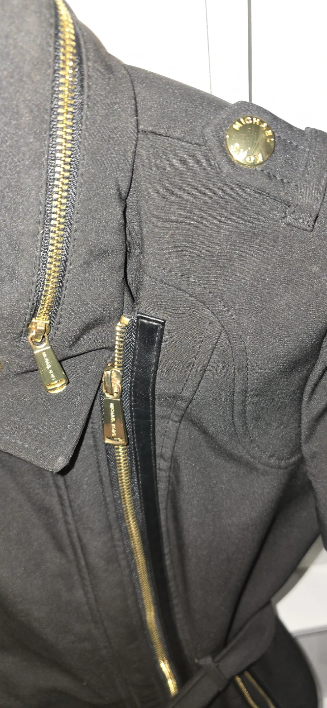 MICHAEL KORS Black belted coat hooded Jacket XS - photo 5