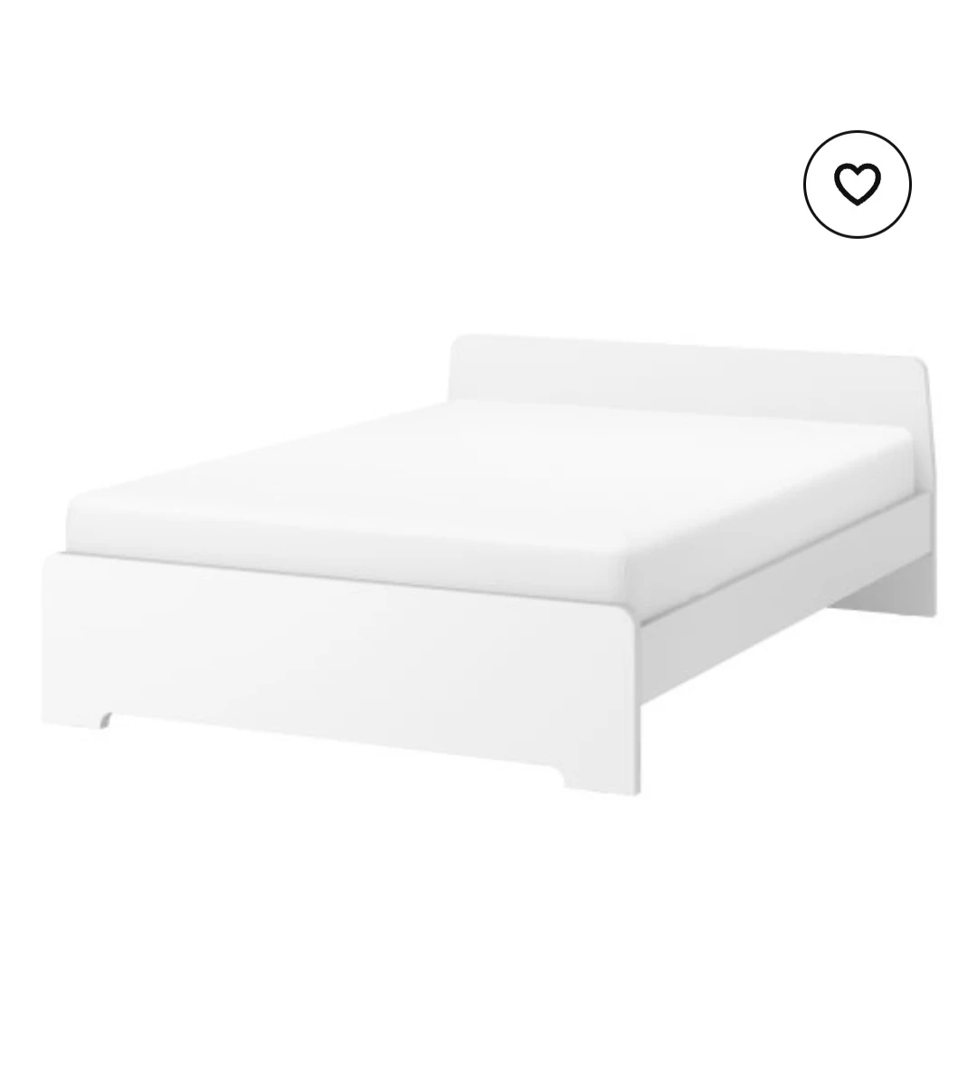 IKEA ASKVOLL Double Bed Frame - White 🏆