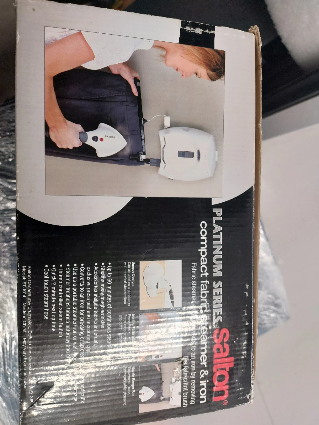 Salton Platinum Series Compact Fabric Steamer & Iron - photo 2
