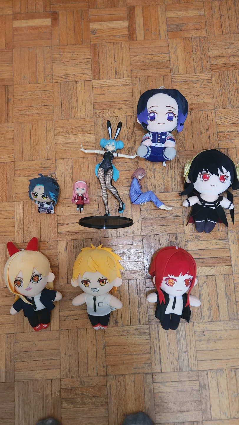 Anime Figures and Plushies Collection.