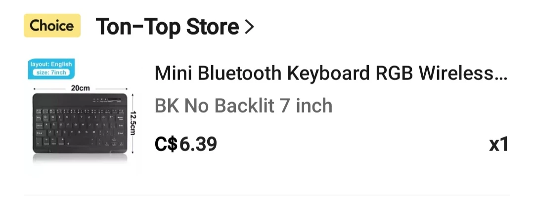 Black Mini Bluetooth Keyboard - photo 4