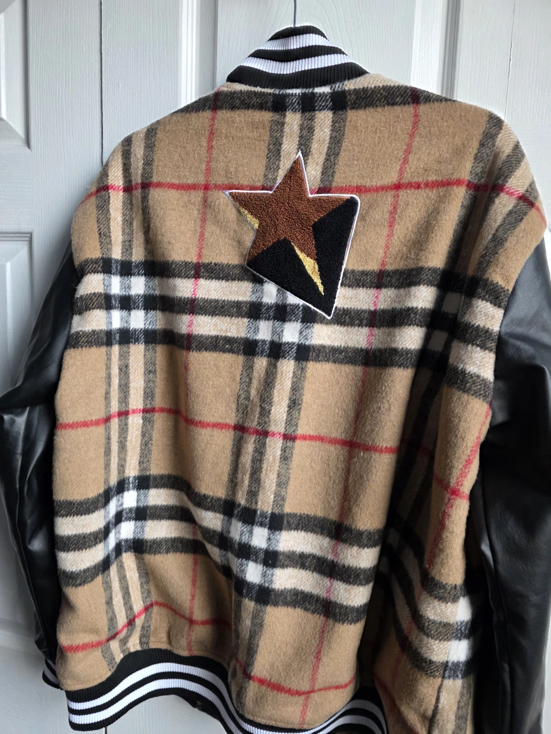Burberry Inspired Varsity Jacket