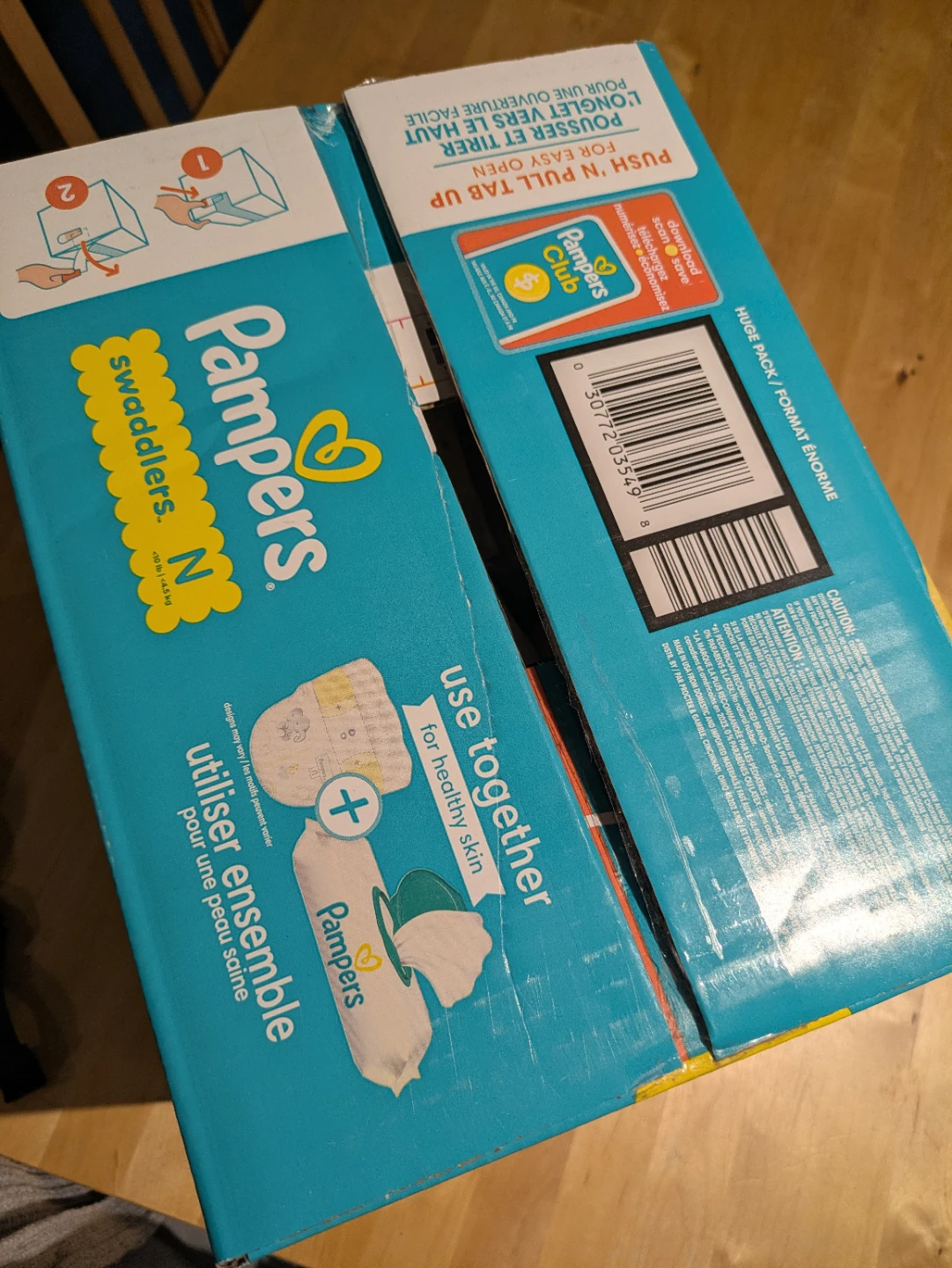 NEW Pampers Swaddlers Size N Diapers - 136 Count - photo 3