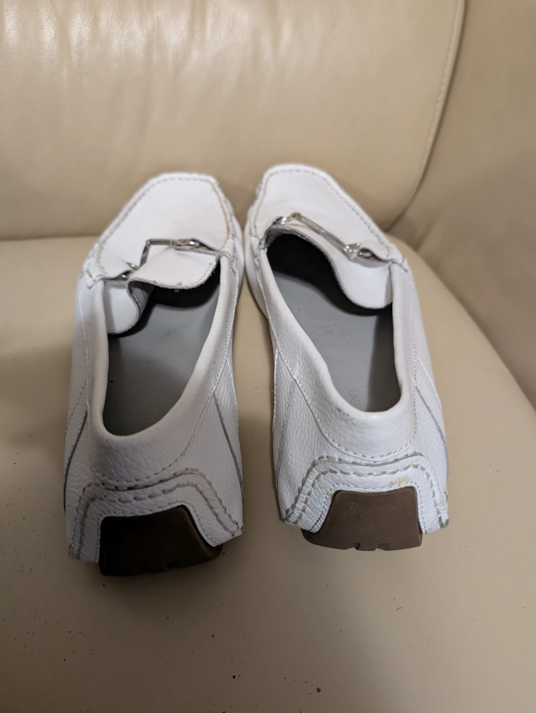 Calvin Klein "Matthews" White Leather Loafers - photo 4