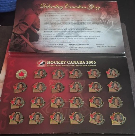 2006 National Men's Hockey Team Official Pin Collection