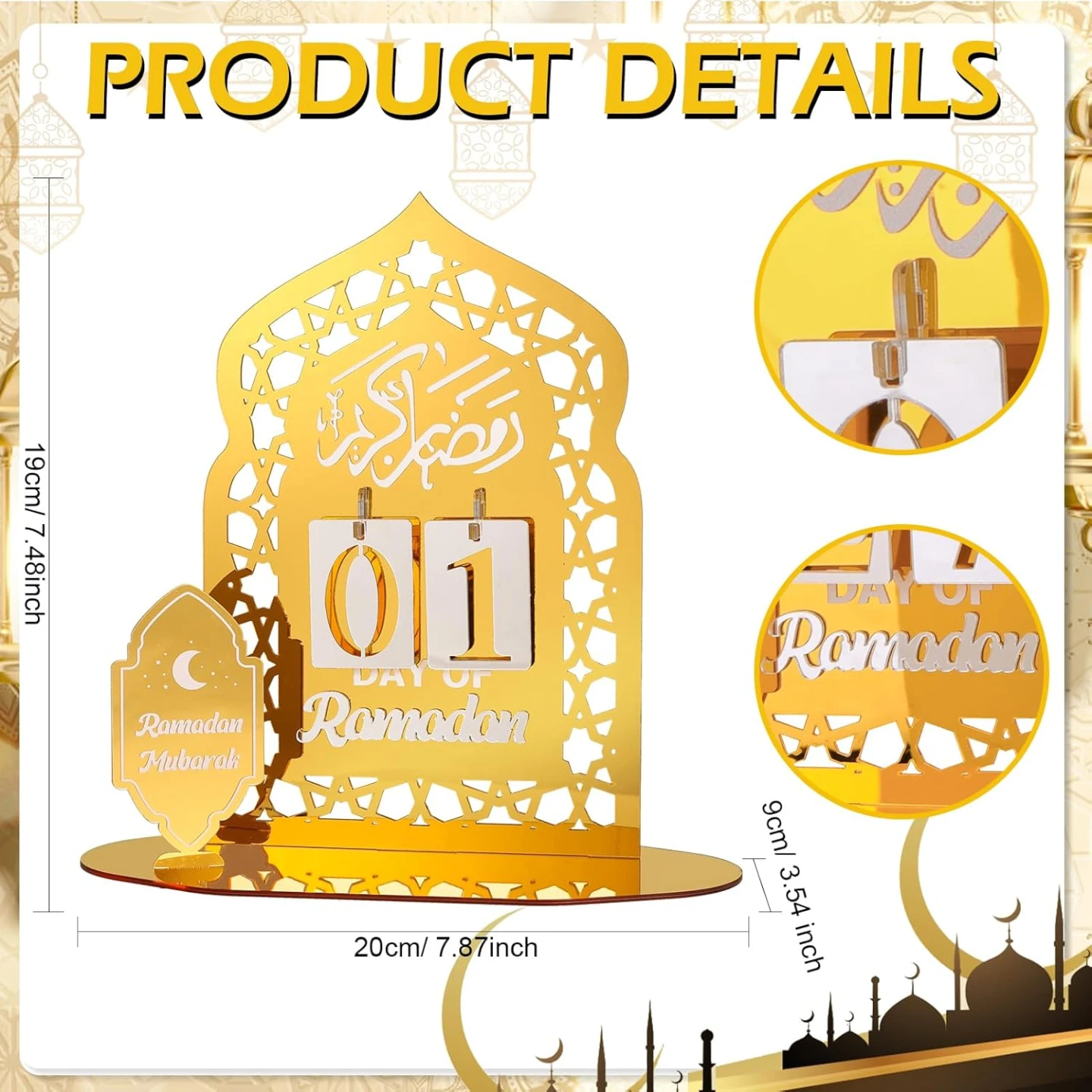 Gold Ramadan Advent Countdown Calendar 🏆 - photo 2