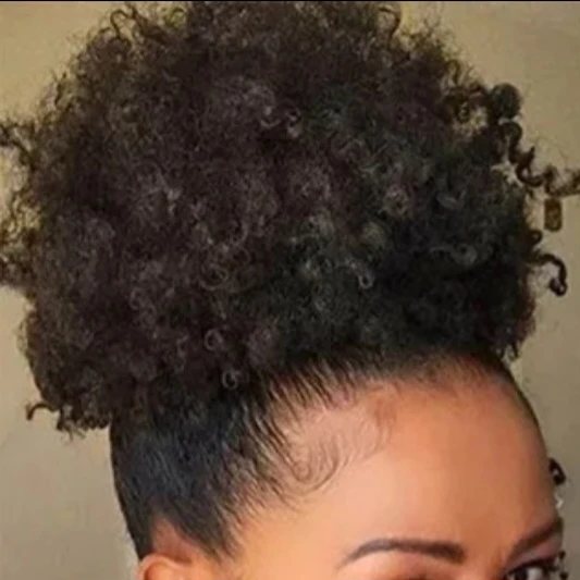 Curly Hair African Big Hair Bun (new never used) - photo 3