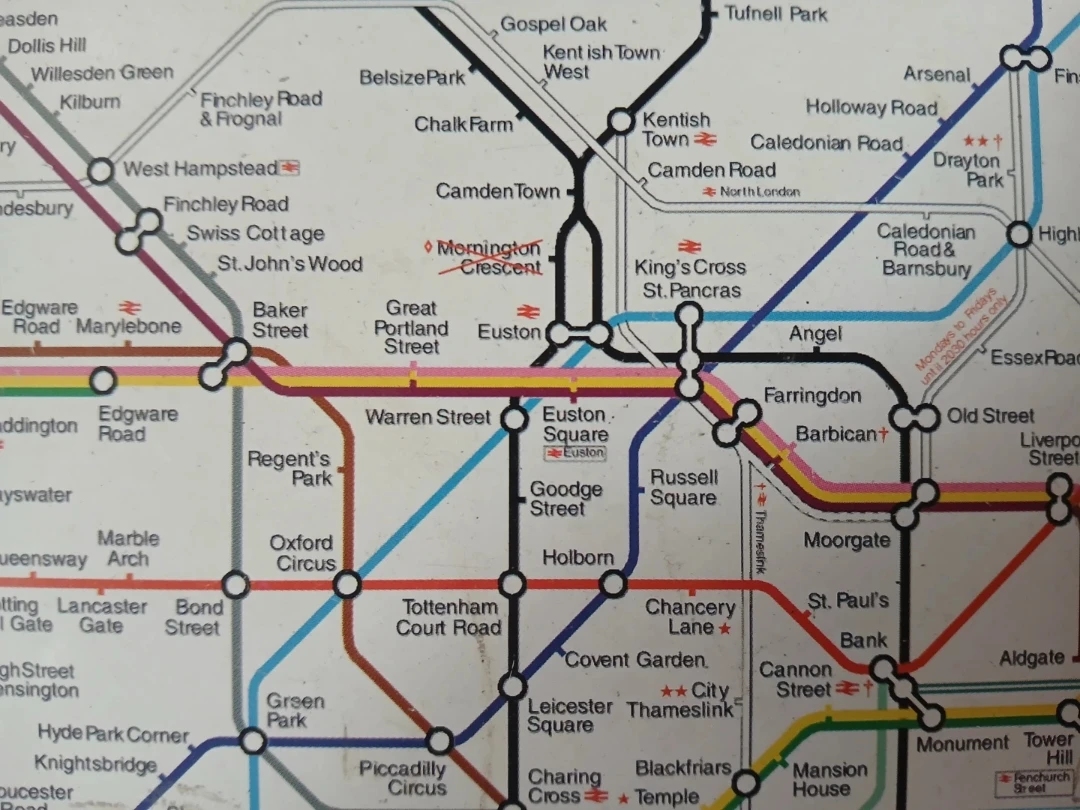 🧡London Underground Map Tray - photo 2