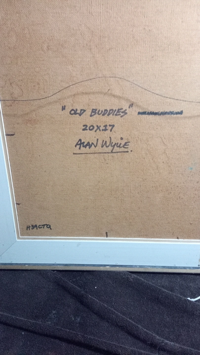 by Alan Wylie Original Painting "Old Buddies" - photo 3