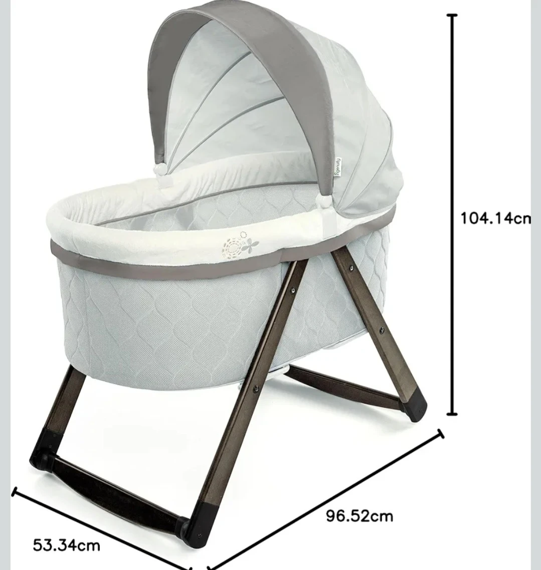 Ingenuity FoldAway Rocking Wood Bassinet - photo 3
