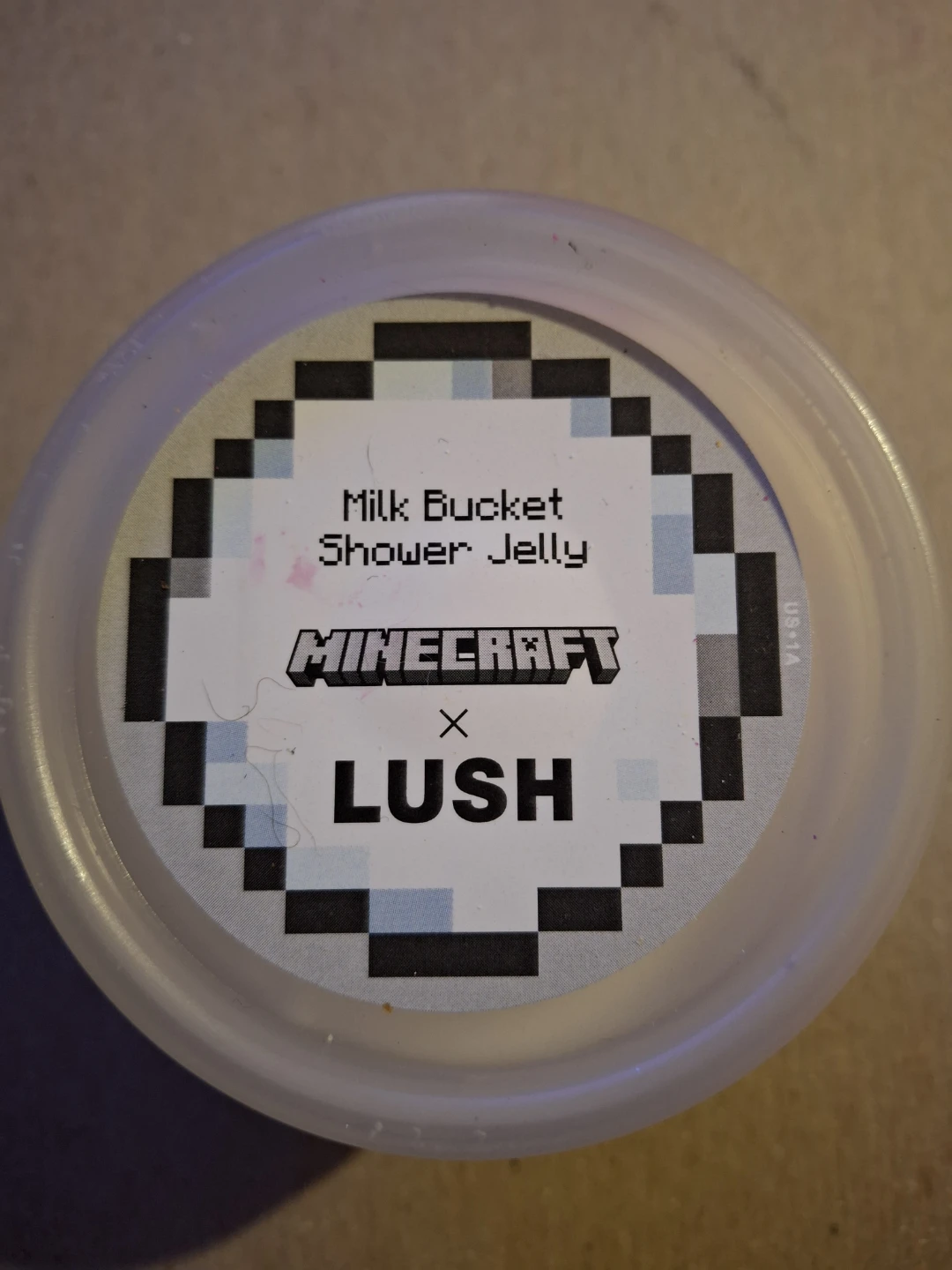 LUSH Minecraft Milk Bucket Shower Jelly