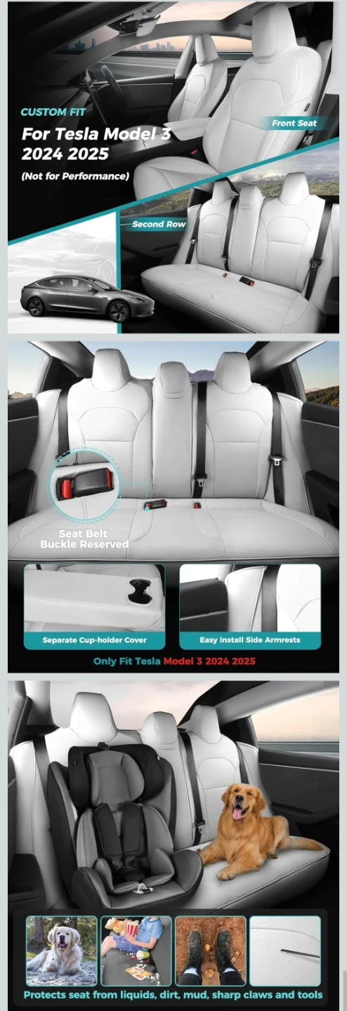 Tesla Model 3 Seat Covers - photo 4