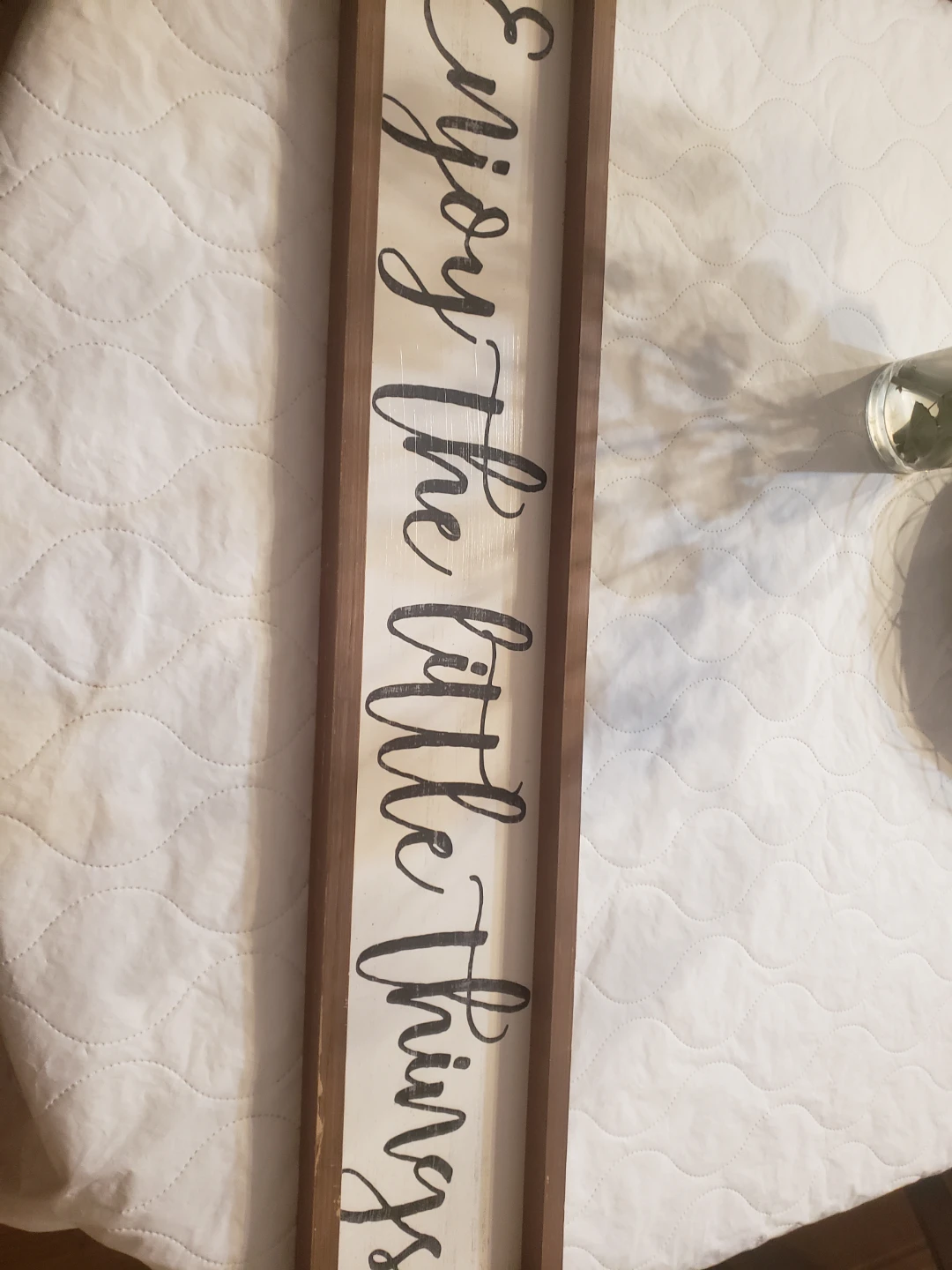 Wooden Sign "Enjoy the Little Things"