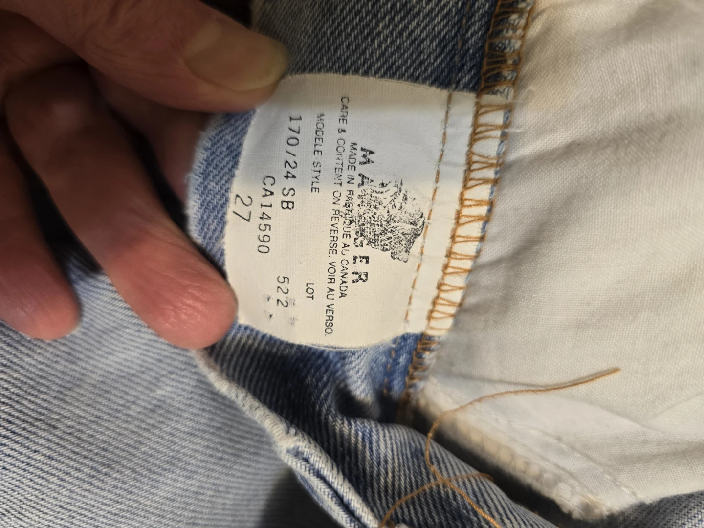 Vintage Manager Jeans Light Wash Size 27 - photo 5
