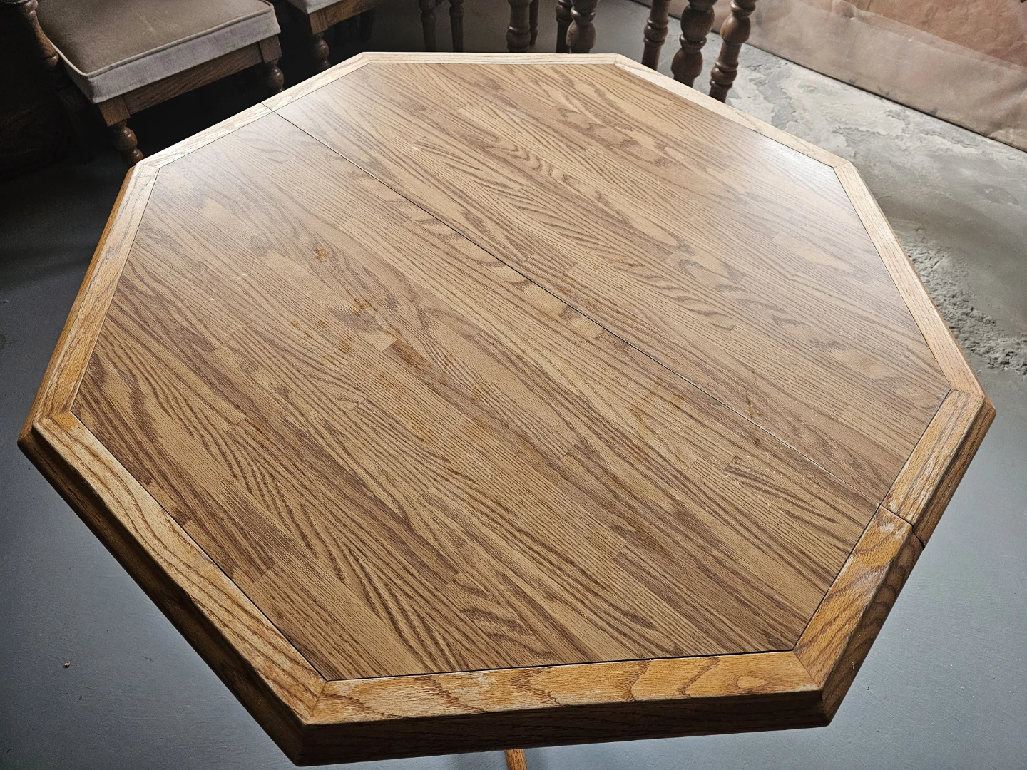 Octagon Oak Dining Table - photo 2