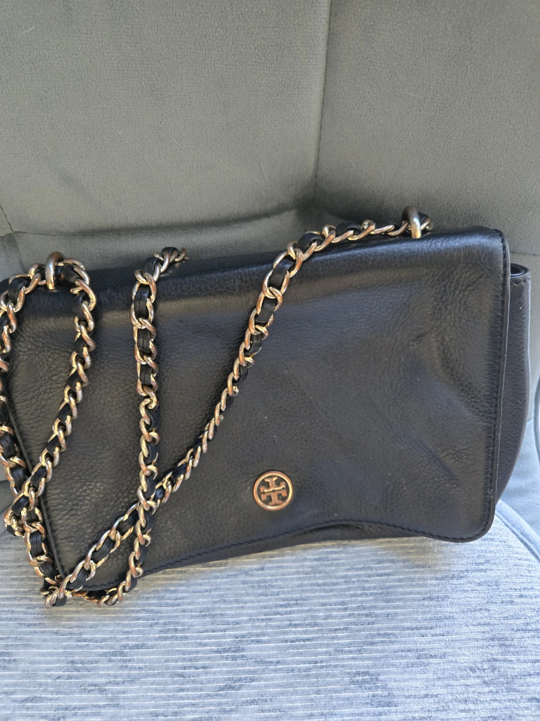 Tory Burch Black Leather Chain Shoulder Bag - photo 2