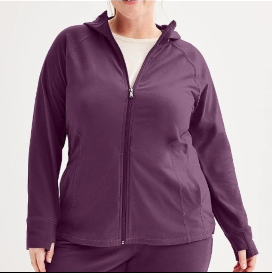 🏆 NWT Full Zip Up Hoodie Jacket w Pockets