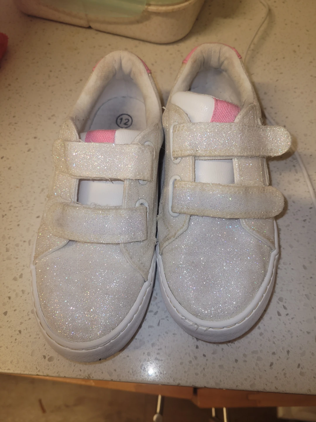 Cat & Jack Glitter Shoes Size 12 Toddler - photo 2