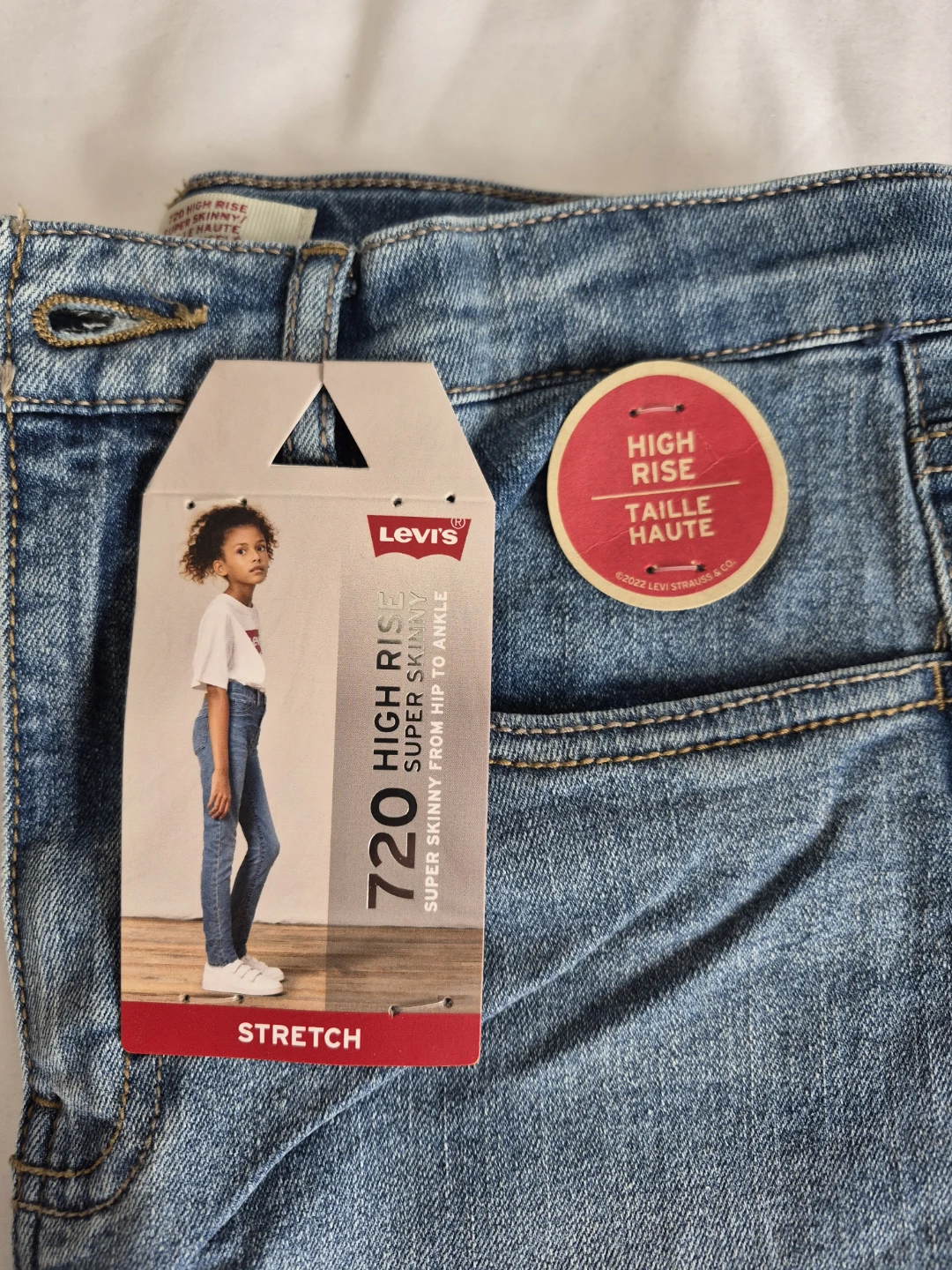 Girl's  High Rise Super Skinny Jeans - Size 14 Regular - photo 3