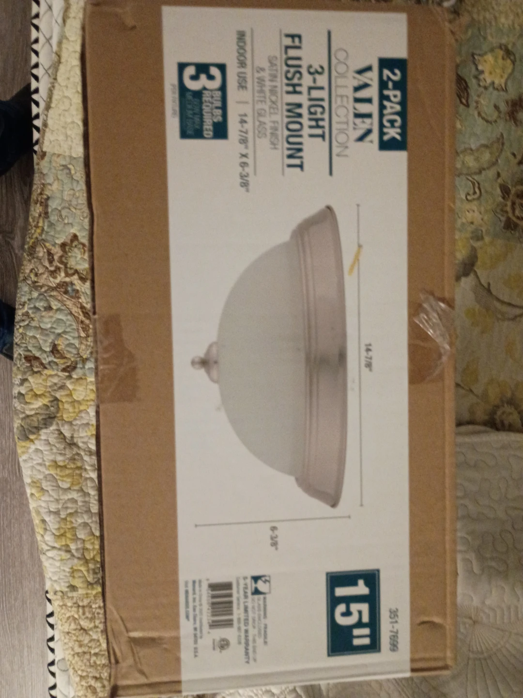 Fixture -Valen Collection One Light Flush Mount Fixture