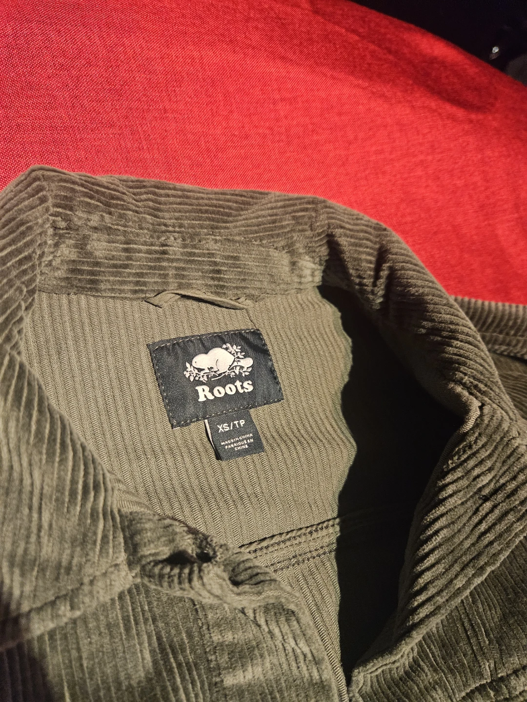 Roots Corduroy Button-Up Shirt and Cargo Pants Set - XS/TP & S/P - photo 4