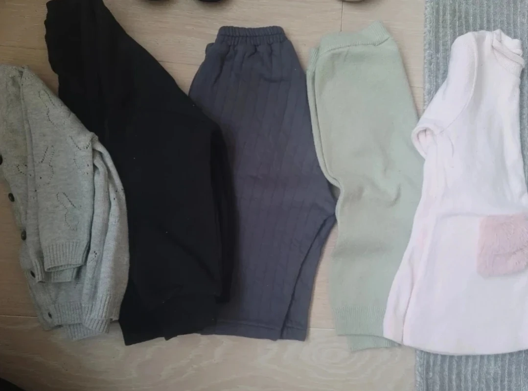 Baby Girl Clothes Set - Cardigan, Pants, and Dress