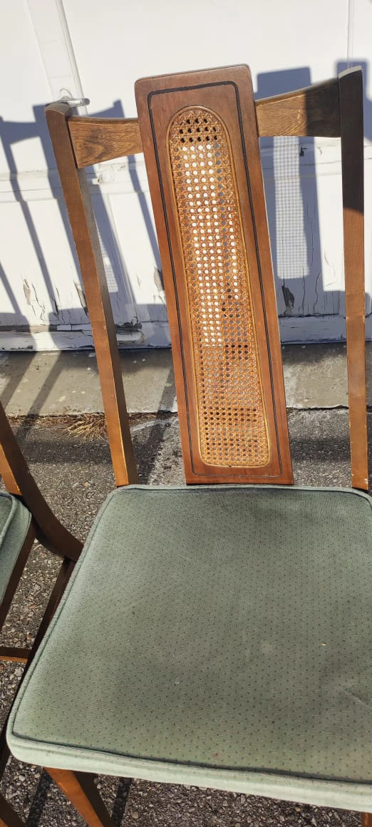 Vintage Cane Back Dining Chairs - Set of 4 - photo 4