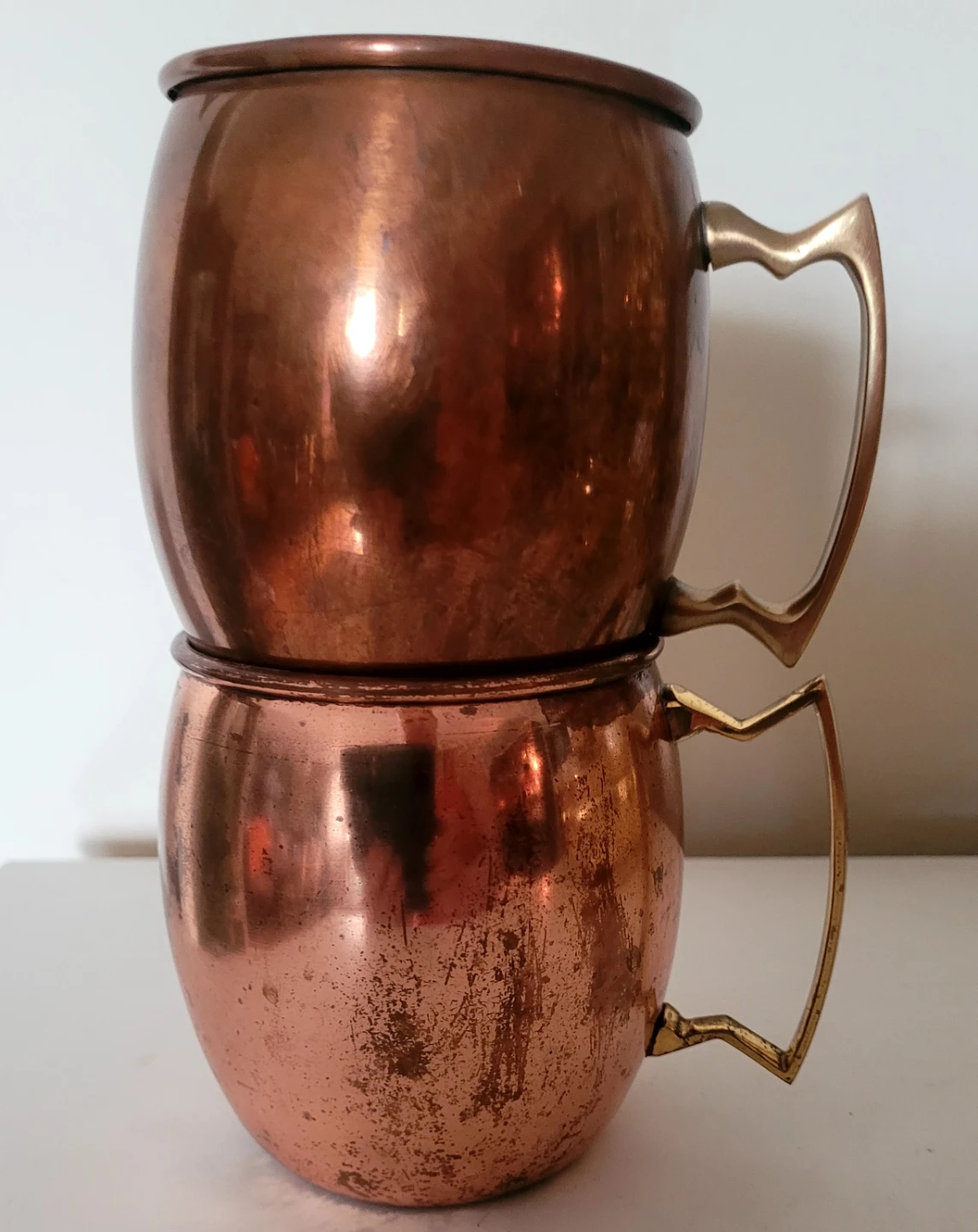 Set of 2 Vintage Copper Mugs🥕 - photo 4