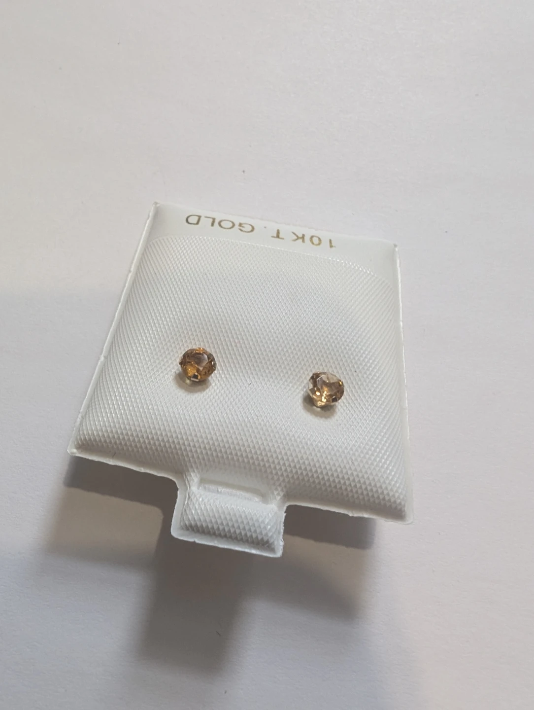 Brand New 10K Yellow Gold Citrine Earrings For Sale - photo 4