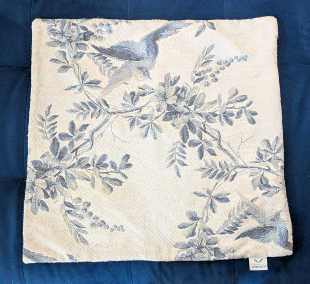 Westex Bird & Floral Decorative Pillow Cover