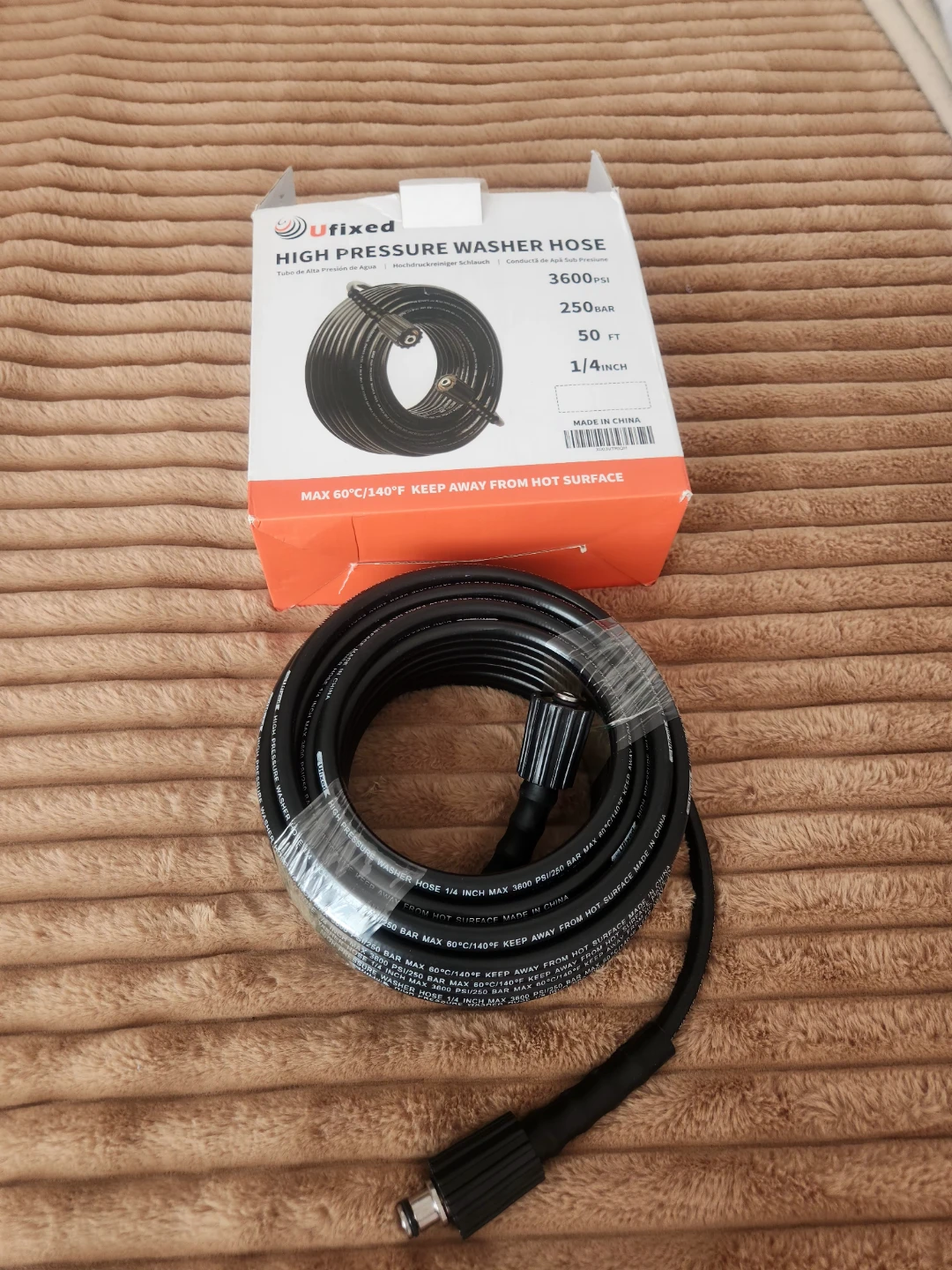 Ufixed High Pressure Washer Hose - 50 FT
