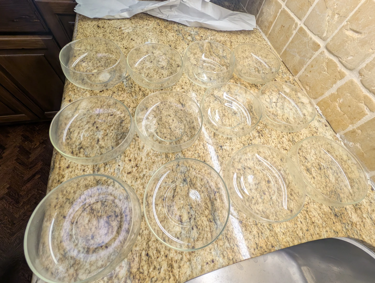 Set of 10 Glass Bowls