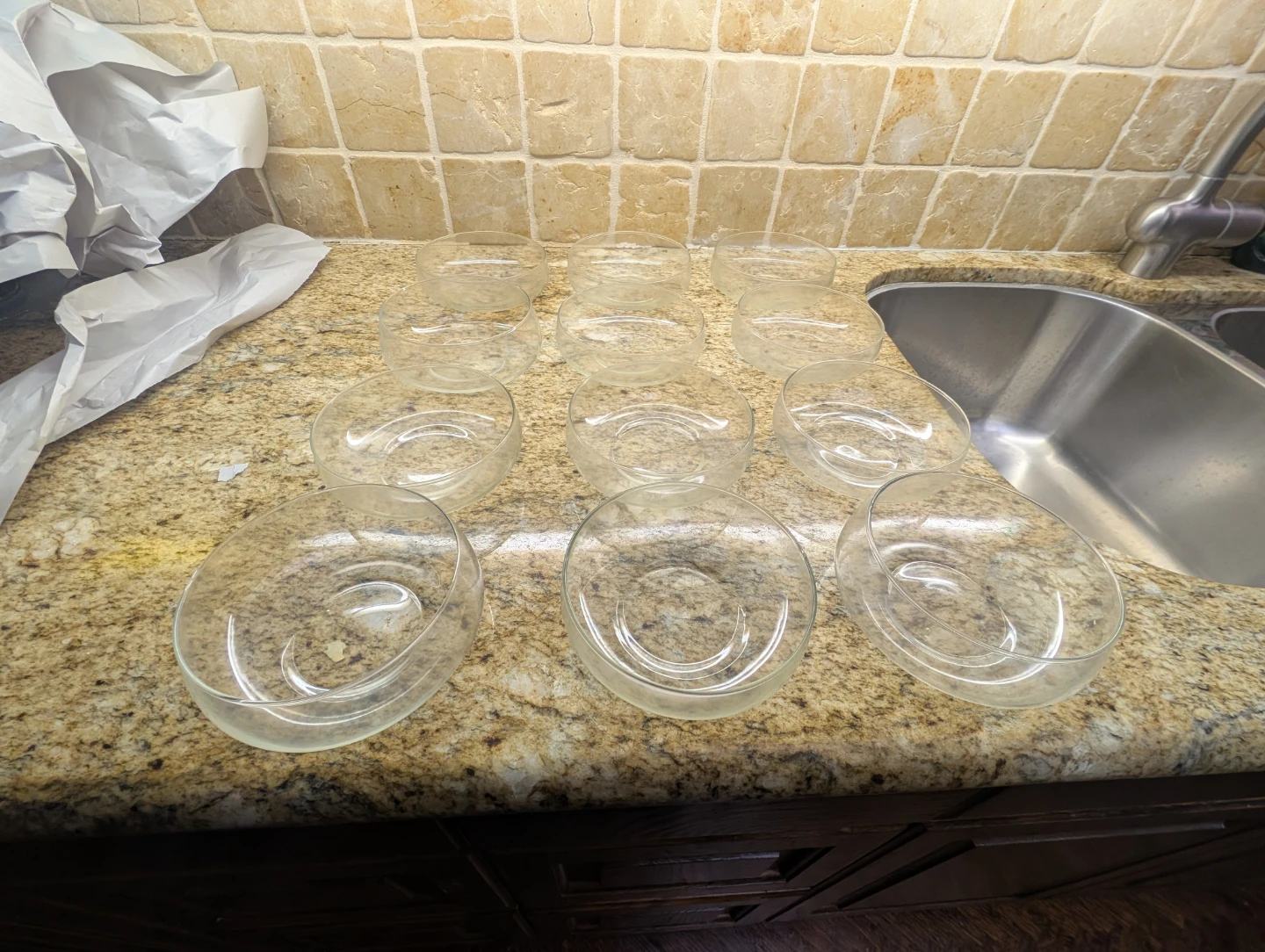 Set of 10 Glass Bowls - photo 3