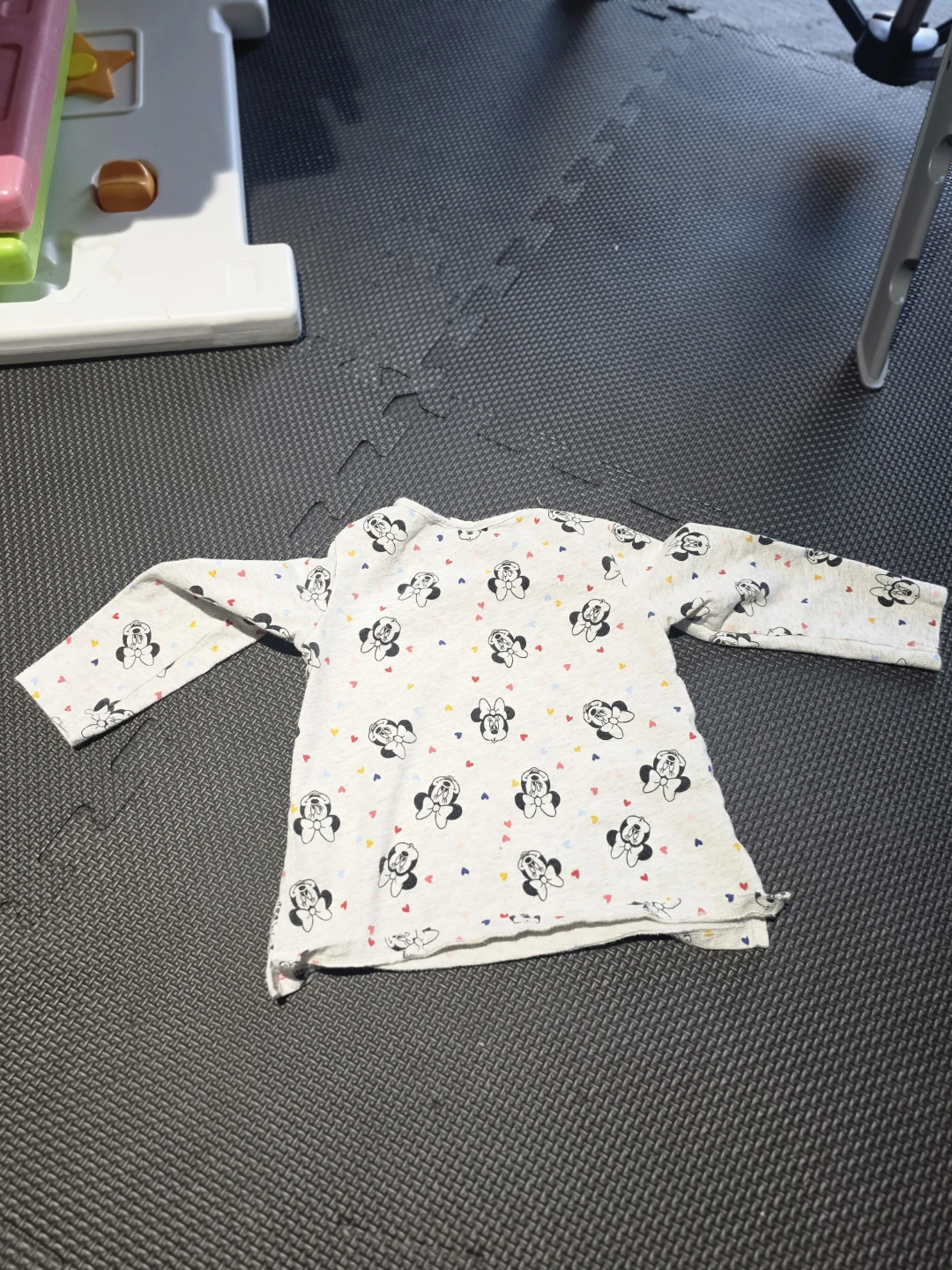 🏆 H&M Baby Long Sleeve Shirt Mickey Mouse Print 9-12M - photo 2