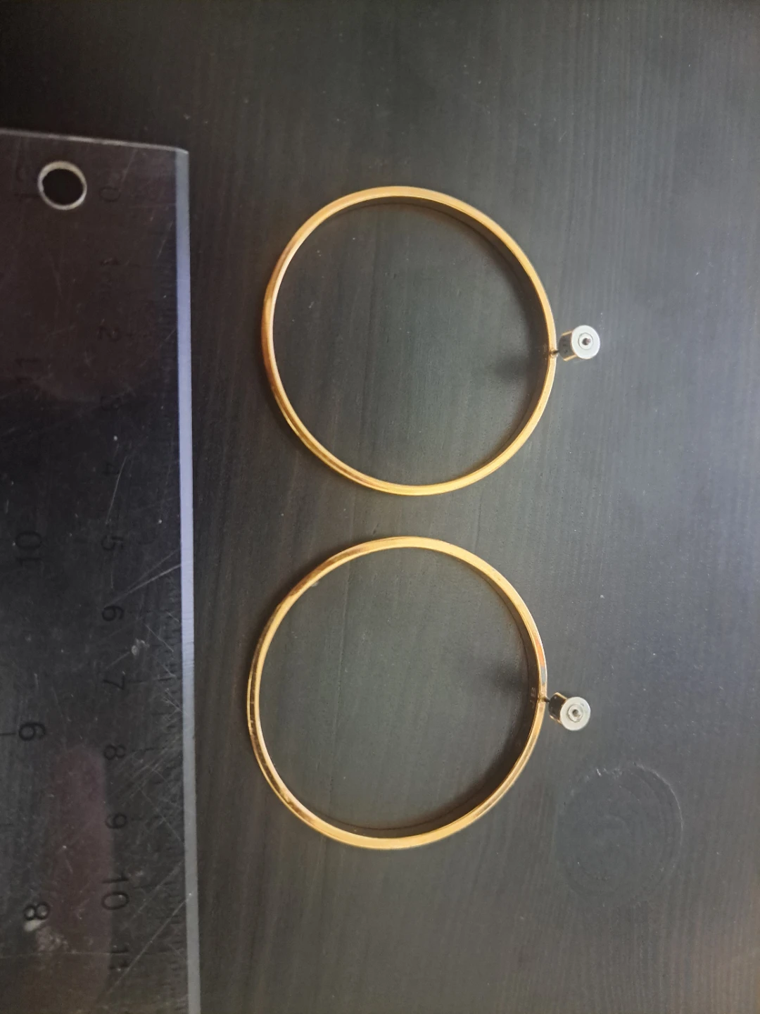 14k Gold Tone Hoop Earrings Jennybird