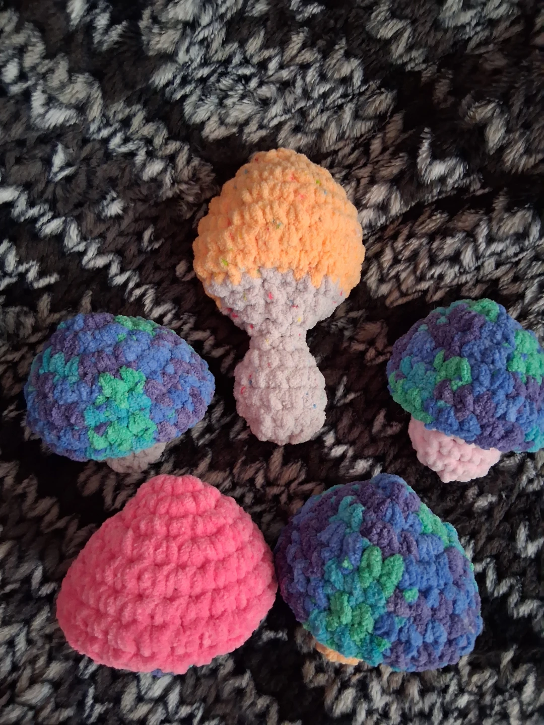 Crochet mushroom fidget toys - photo 2