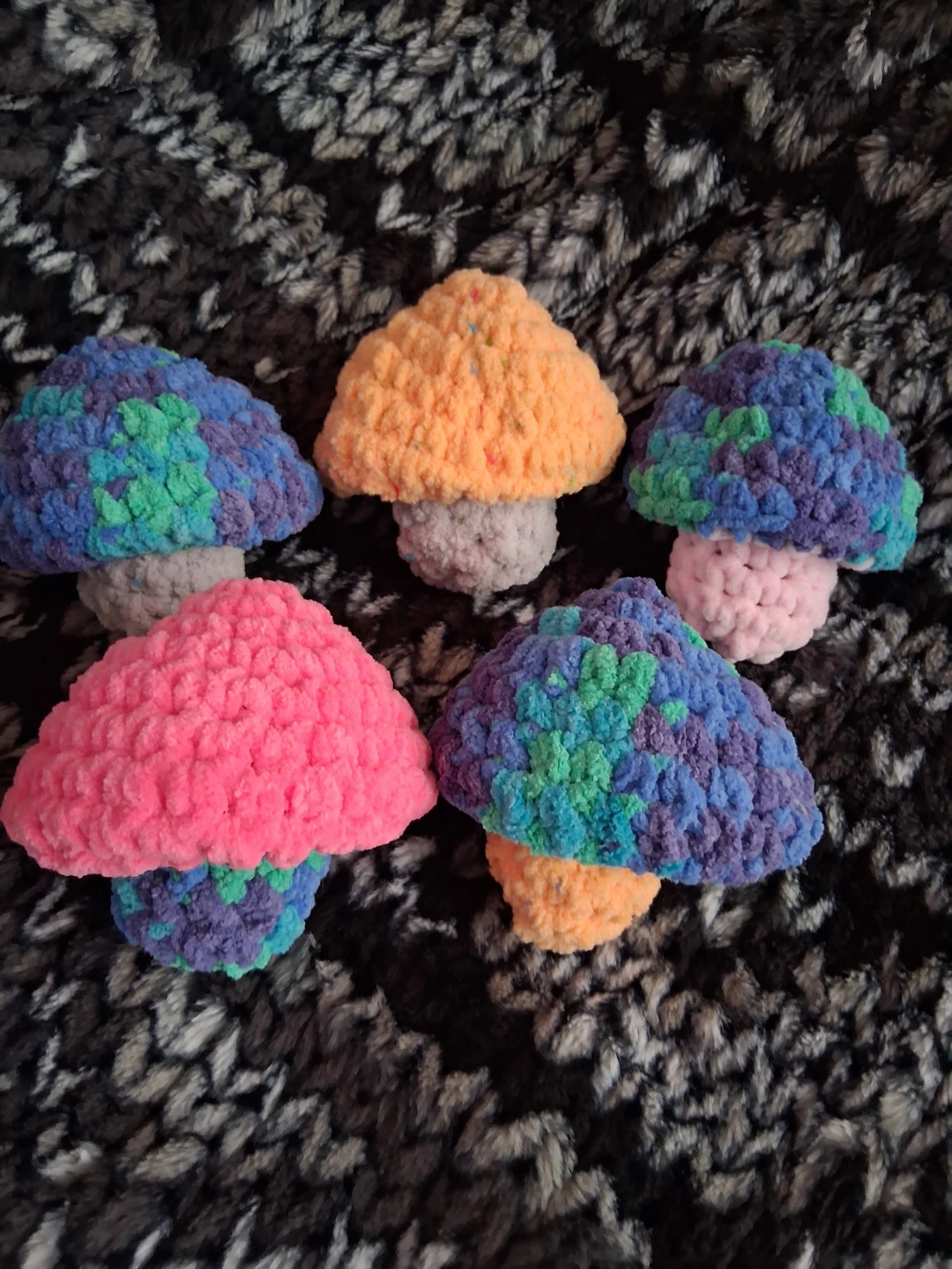 Crochet mushroom fidget toys - photo 3