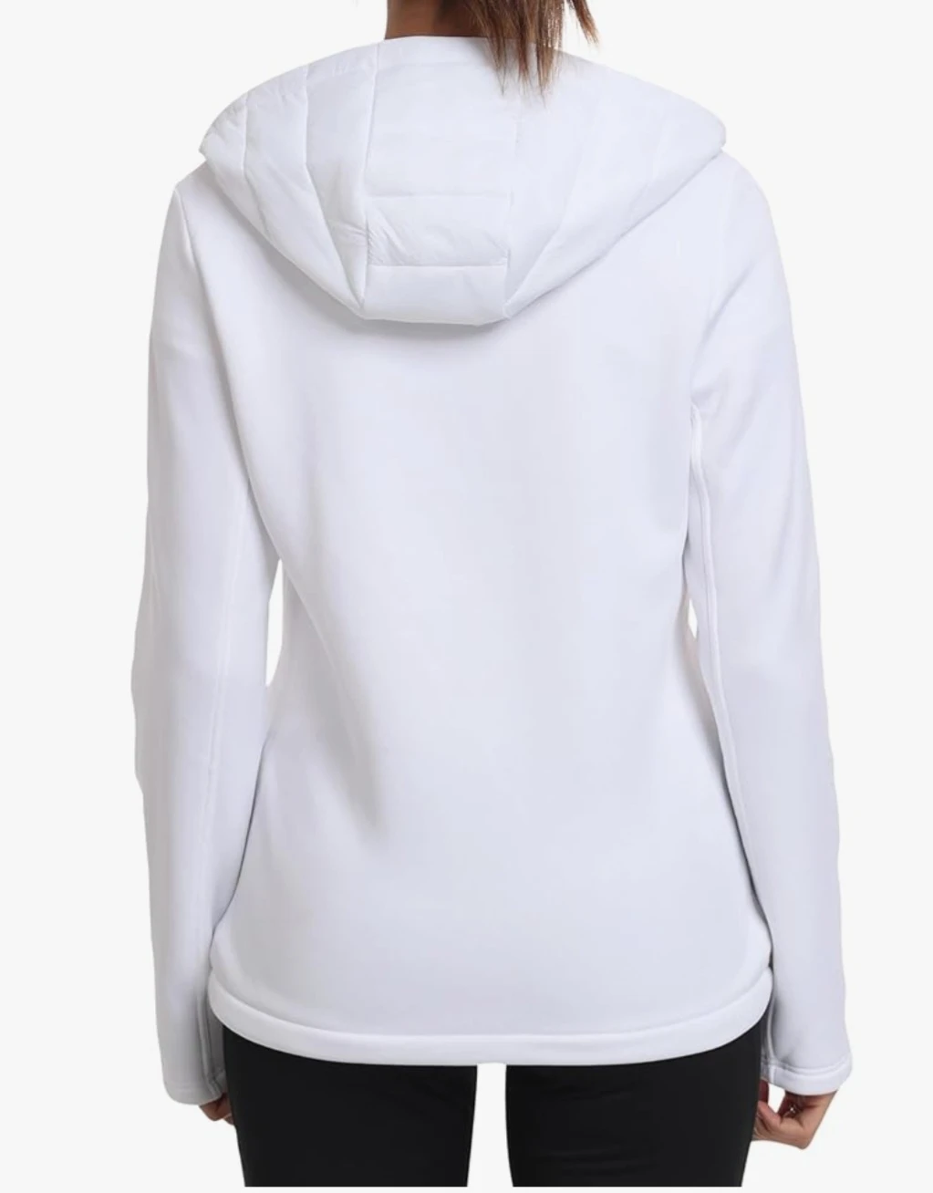 Women's White Hooded Jacket - photo 2