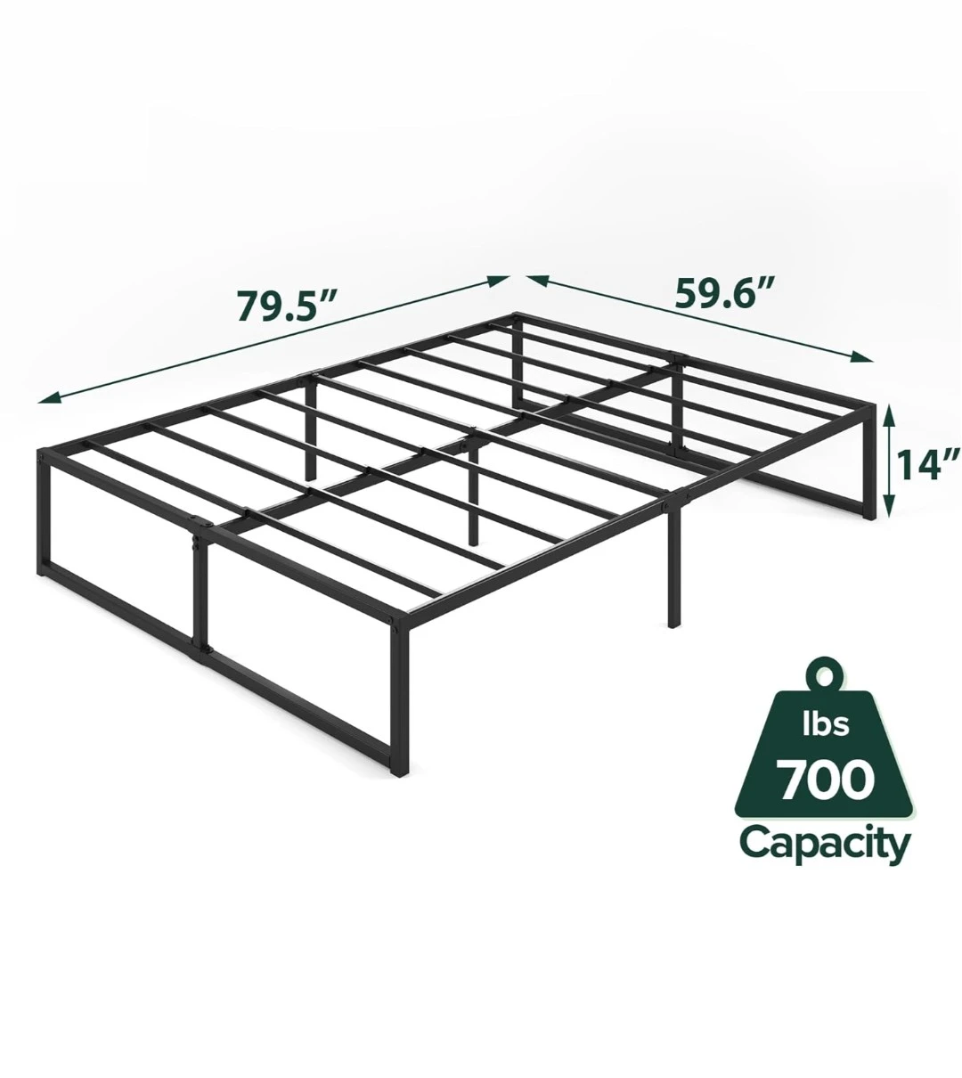 Brand new queen size metal bed frame - photo 3