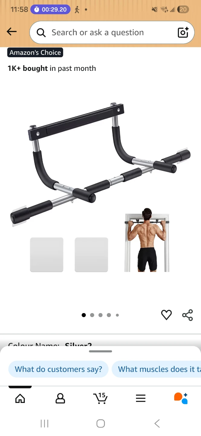 Doorway Pull Up Bar - photo 2