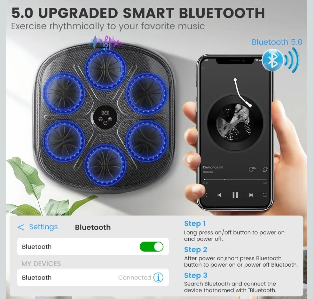 Smart Music Boxing Target with Gloves - photo 2