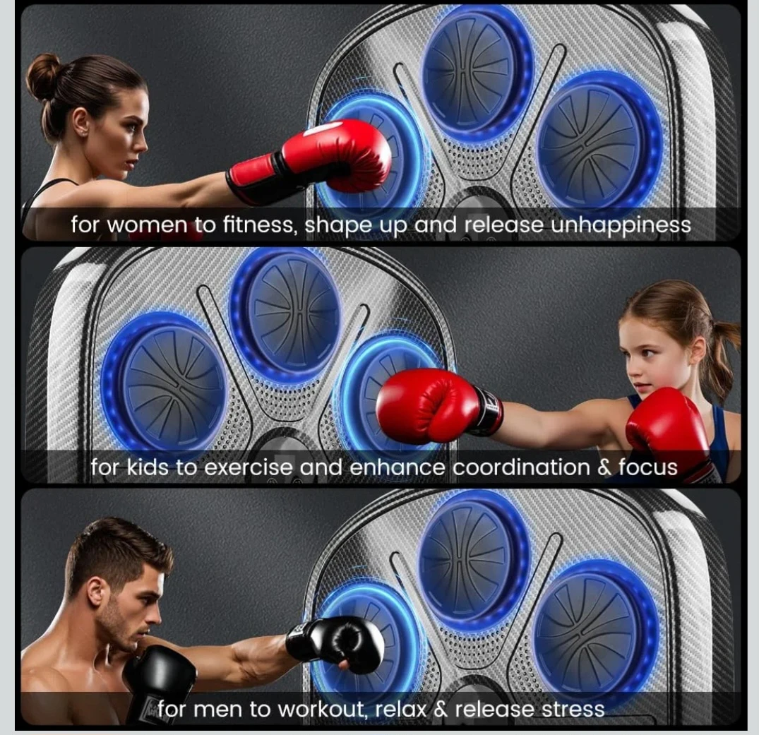 Smart Music Boxing Target with Gloves - photo 4