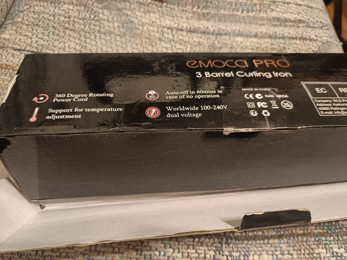 EMOCCI PRO 3 Barrel Curling Iron - photo 4