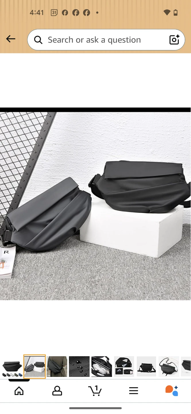 Fencyatt Black Sling Bag - photo 2