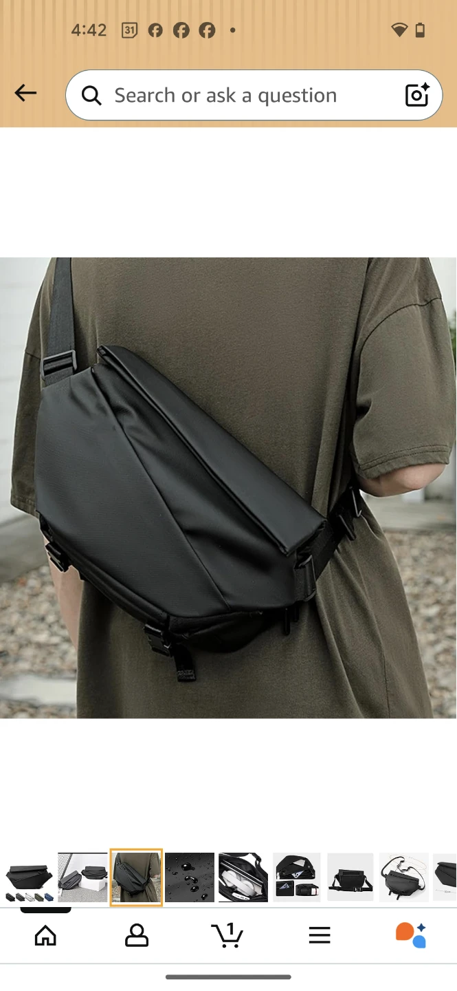 Fencyatt Black Sling Bag - photo 3