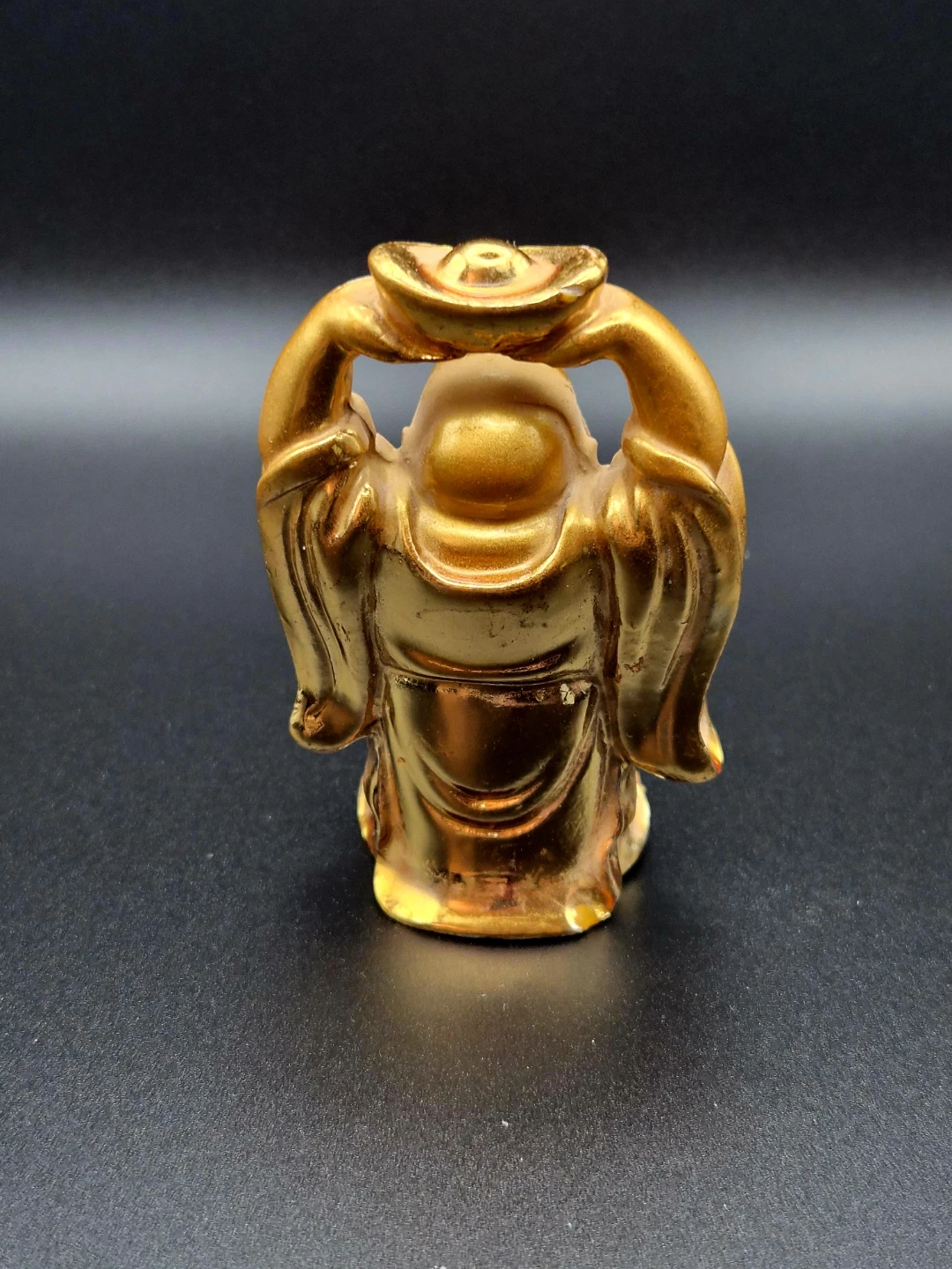 🏆 Miniature Gold Laughing Buddha Statues - photo 5